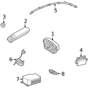 Mercedes Air Bag Impact Sensor - Genuine Mercedes 0018209126
