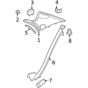 Mercedes Fender Liner Nut - Genuine Mercedes 0019889581