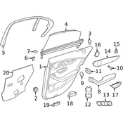 Mercedes Courtesy Light -  Genuine Mercedes 002820190164