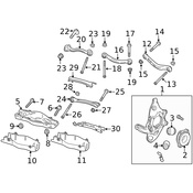 Mercedes Suspension Track Bar Nut -  Genuine Mercedes 0029904354
