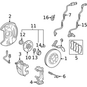 Mercedes Disc Brake Pad -  Genuine Mercedes 003420212041
