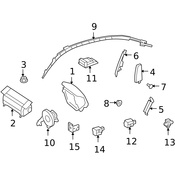 Mercedes Air Bag Impact Sensor - Genuine Mercedes 0038202826