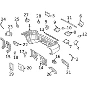 Mercedes Bumper Impact Strip - Genuine Mercedes 003983011365