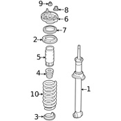 Mercedes Suspension Strut Nut -  Genuine Mercedes 004990635064