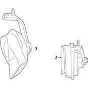 Mercedes Accessory Horn  - Genuine Mercedes 0065420720