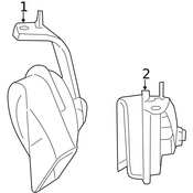 Mercedes OE Replacement Horn - Genuine Mercedes 0075427120