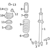 Mercedes Suspension Strut Washer -  Genuine Mercedes 0099901682