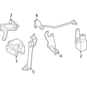 Mercedes Headlight Level Sensor -  Genuine Mercedes 0105427617