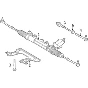 Mercedes Rack and Pinion Mount Bolt - Genuine Mercedes 011990050164