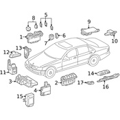 Mercedes Acceleration Sensor - Genuine Mercedes 0125420417