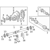 Mercedes Drive Shaft Bolt -  Genuine Mercedes 0129900304