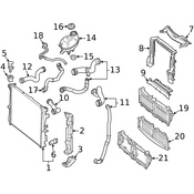 Mercedes Radiator Mount Bracket - Genuine Mercedes 0995040400