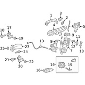 Mercedes Door Latch Assembly - Genuine Mercedes 0997203402