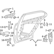 Mercedes Door Latch Assembly - Genuine Mercedes 0997303401