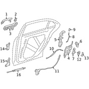 Mercedes Door Latch Assembly - Genuine Mercedes 0997308000