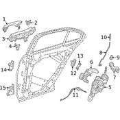 Mercedes Door Latch Assembly - Genuine Mercedes 0997309400