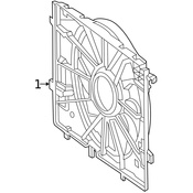 Mercedes Engine Cooling Fan Assembly - Genuine Mercedes 0999061200