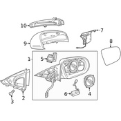 Mercedes Turn Signal Light - Genuine Mercedes 0999067101