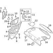 Mercedes Body C-Pillar Trim Panel Clip - Genuine Mercedes 0999910270