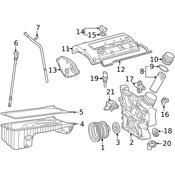 Mercedes Engine Timing Cover - Genuine Mercedes 1110101217