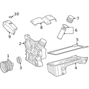 Mercedes Engine Cover - Genuine Mercedes 1111501075