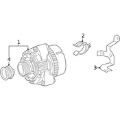 Mercedes Alternator Bracket - Genuine Mercedes 1122030140