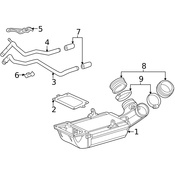 Mercedes Intercooler Bracket - Genuine Mercedes 1132370040