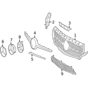 Mercedes Radiator Support Baffle - Genuine Mercedes 1178880100