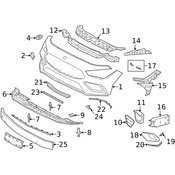 Mercedes License Plate Bracket - Genuine Mercedes 1188807801