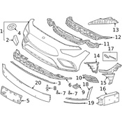 Mercedes Bumper Trim - Genuine Mercedes 1188855401