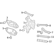 Mercedes Suspension Control Arm Bushing -  Genuine Mercedes 1243524365