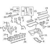 Mercedes Engine Timing Cover Gasket - Genuine Mercedes 1370150180
