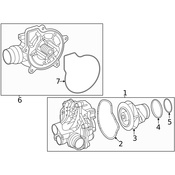 Mercedes Engine Water Pump O-Ring - Genuine Mercedes 139201000064