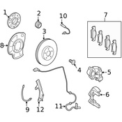 Mercedes Axle Nut  - Genuine Mercedes 1403570372