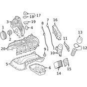 Mercedes Engine Oil Pan - Genuine Mercedes 1520140100