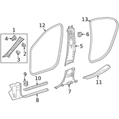 Mercedes Door Seal - Genuine Mercedes 1566920176