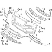 Mercedes Bumper Trim - Genuine Mercedes 1568851025