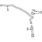 Mercedes Stabilizer Bar - Genuine Mercedes 1633260165