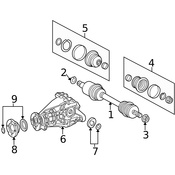 Mercedes Drive Shaft Snap Ring - Genuine Mercedes 1633370173