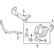Mercedes Radiator Support Bracket - Genuine Mercedes 1636260814