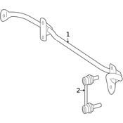 Mercedes Suspension Stabilizer Bar - Genuine Mercedes 1643200711