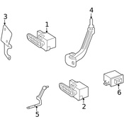 Mercedes Headlight Level Sensor Strut Support -  Genuine Mercedes 1643202732