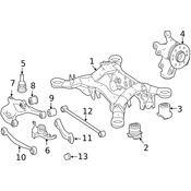 Mercedes Suspension Knuckle - Genuine Mercedes 1643501408