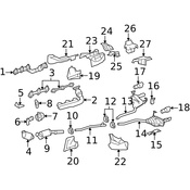 Mercedes Exhaust Intermediate Pipe - Genuine Mercedes 164492070464