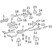 Mercedes Floor Pan Heat Shield - Genuine Mercedes 1646823671