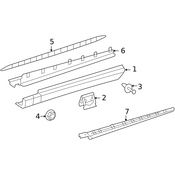 Mercedes Running Board - Genuine Mercedes 1646900055