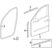 Mercedes Door Seal - Genuine Mercedes 1647201278