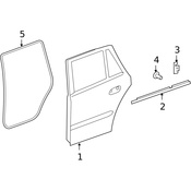 Mercedes Door Seal - Genuine Mercedes 1647370387