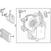 Mercedes A/C Evaporator Core - Genuine Mercedes 1648300258