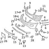 Mercedes Grille - Genuine Mercedes 1648854123
